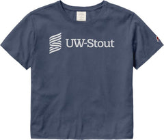 University of Wisconsin - Stout Blue Devils Women's Cropped Short Sleeve T-Shirt