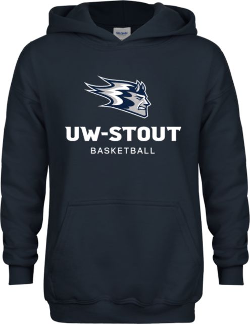 UW Stout Youth Fleece Hoodie Basketball - ONLINE ONLY