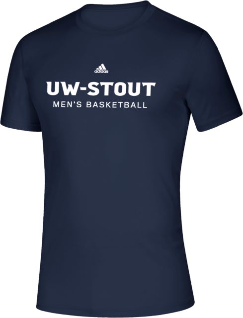 UW Stout Adidas Creator Performance Tee Mens Basketball Wordmark Adidas- ONLINE ONLY