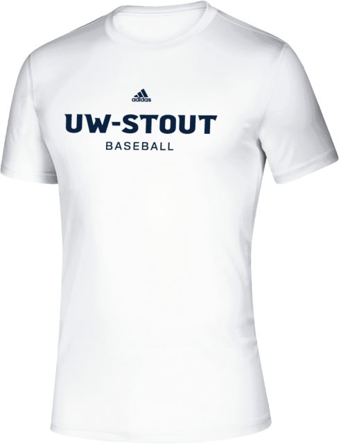 UW Stout Adidas Creator Performance Tee Baseball Wordmark Adidas- ONLINE ONLY