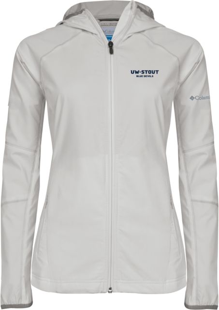 UW Stout Columbia Ladies Sweet As Ivory Hooded Jacket Wordmark - ONLINE ONLY