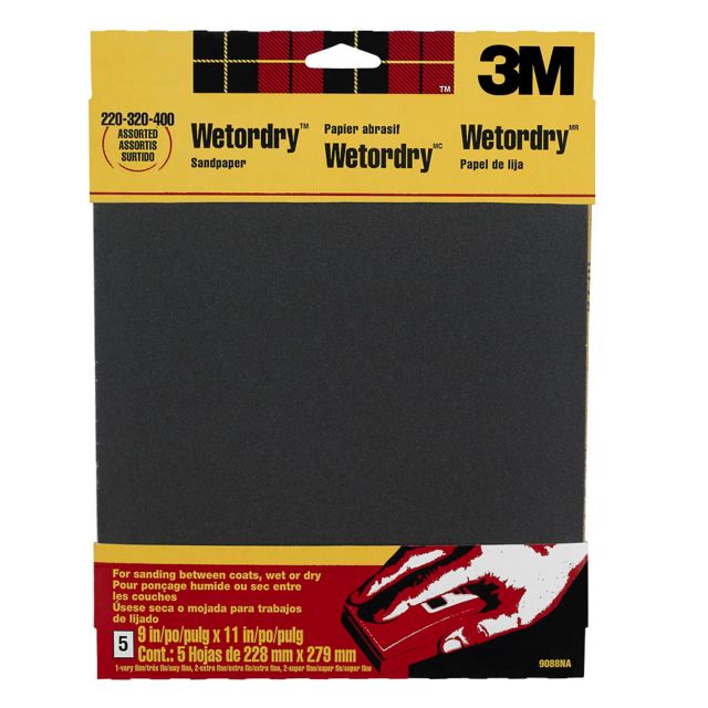 Sandpaper Wet/Dry Assorted Grits 9X11